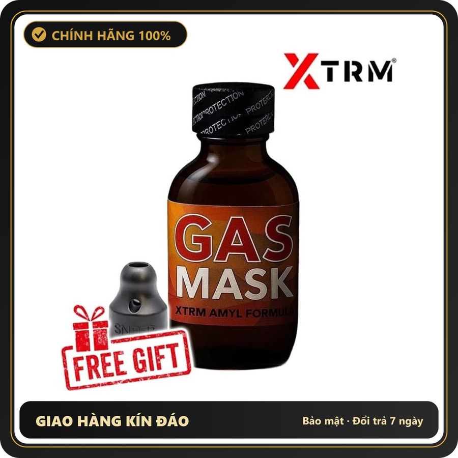 Popper Chính Hãng Tăng Cảm Xúc Cho Cuộc Yêu Popper Gasmask XTRM Amyl 30ml - Snapshop Chính Hãng