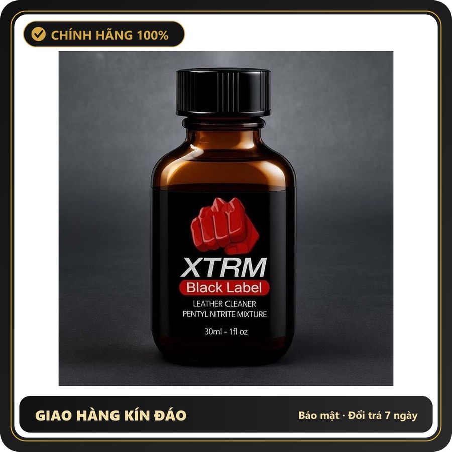 Tinh Dầu Hít Thư Giãn Dành Cho Người Lớn Popper XTRM Black Label Fist 30ml - Snapshop Chính Hãng