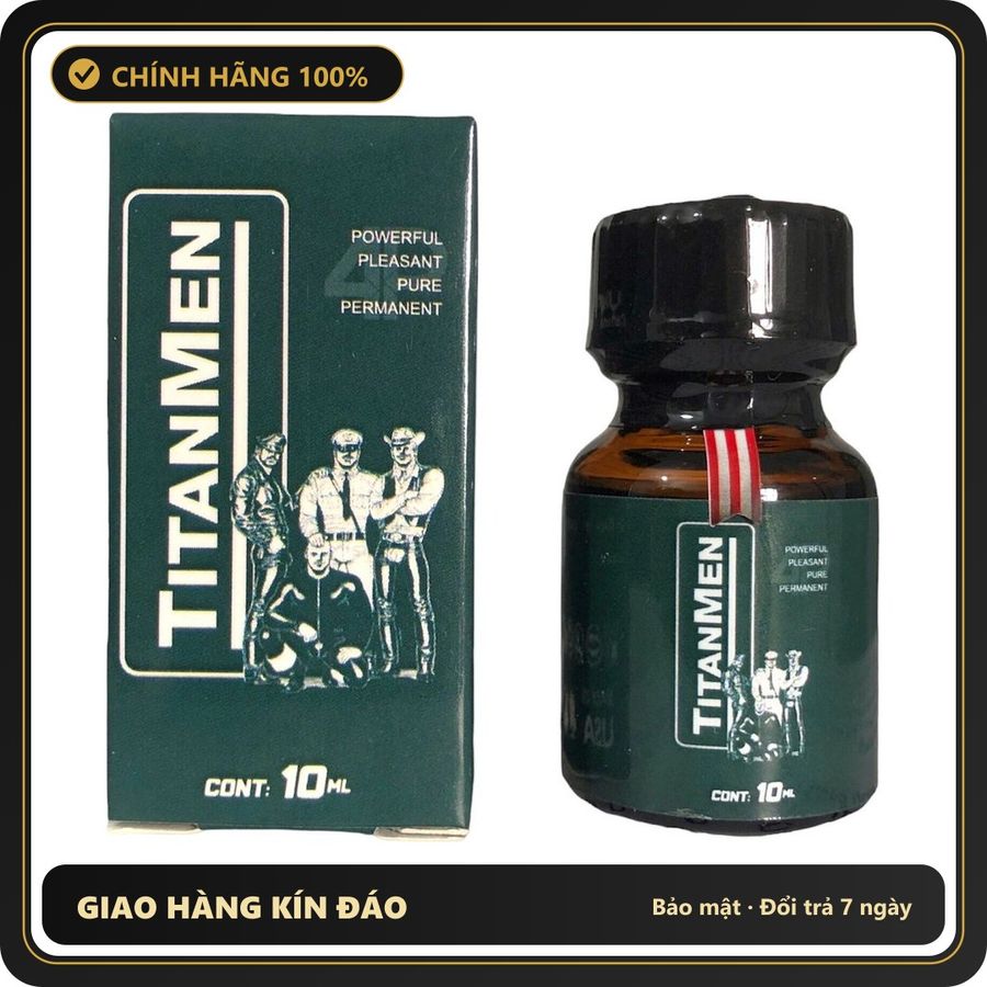 Popper Chính Hãng Tăng Cảm Xúc Cho Cuộc Yêu Popper Titanmen hương thơm 10ml - Snapshop Chính Hãng