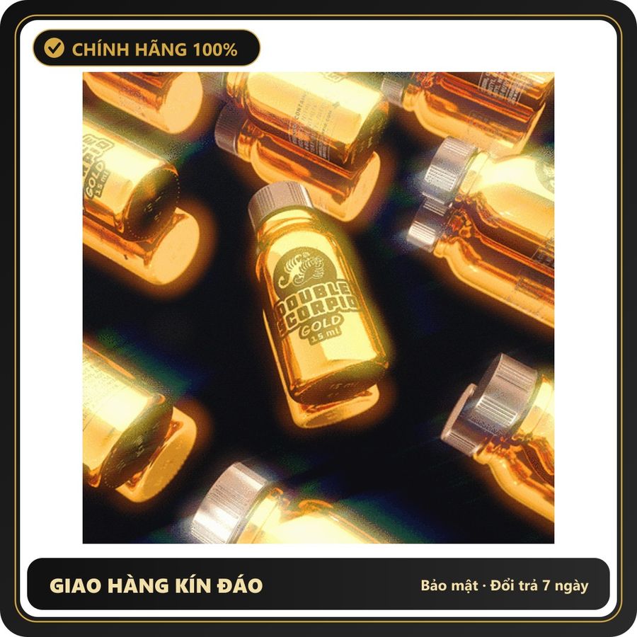 Tinh Dầu Hít Thư Giãn Dành Cho Người Lớn Popper Double Scorpio Gold 10ml chính hãng (USA) - Snapshop Chính Hãng