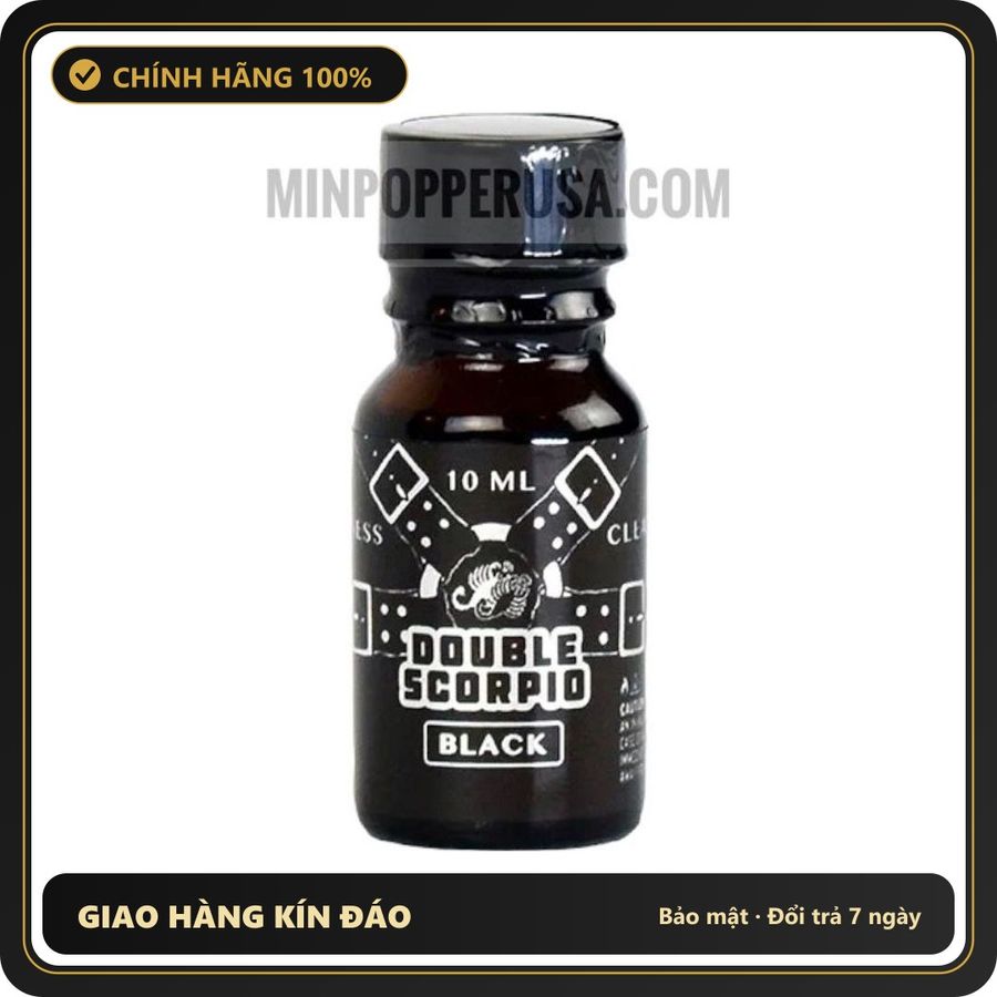 Popper Chính Hãng Tăng Cảm Xúc Cho Cuộc Yêu Popper Double Scorpio Black 10ml chính hãng (USA) - Snapshop Chính Hãng