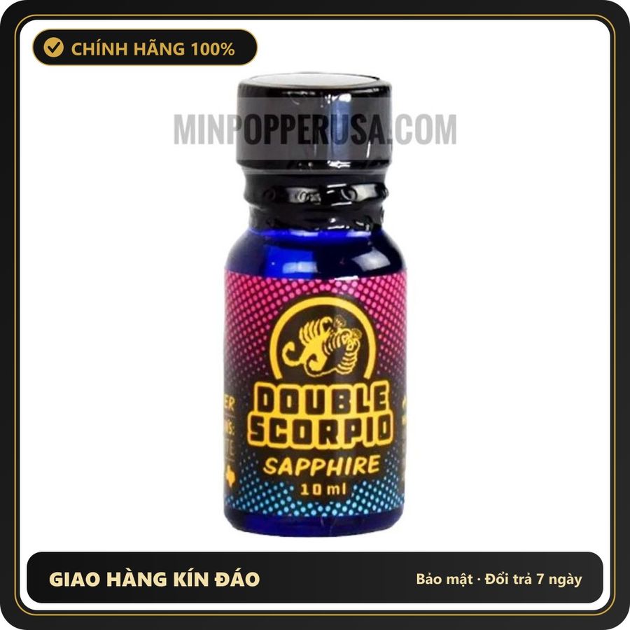 Popper Chính Hãng Tăng Cảm Xúc Cho Cuộc Yêu Popper Double Scorpio Sapphire 10ml chính hãng (USA) - Snapshop Chính Hãng
