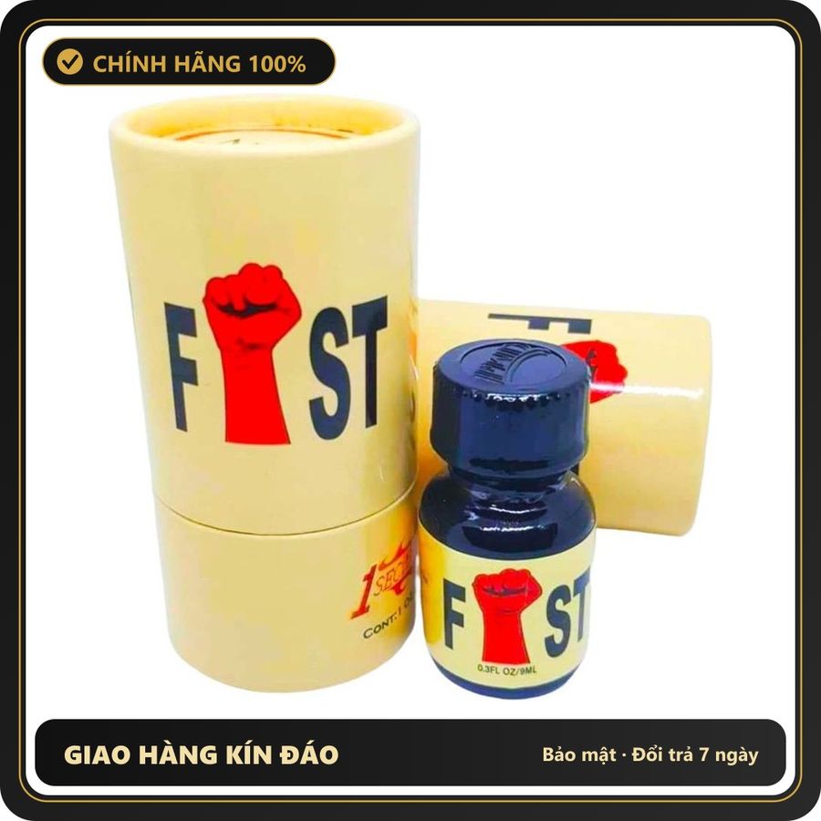 Popper Chính Hãng Tăng Cảm Xúc Cho Cuộc Yêu Popper Fist vàng 10ml cực êm - Snapshop Chính Hãng