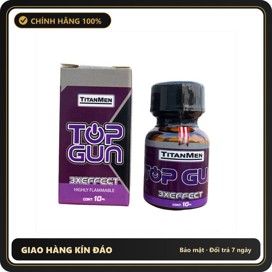 Popper Chính Hãng Tăng Cảm Xúc Cho Cuộc Yêu Popper Titanmen Top Gun 10ml hương trái cây say đắm - Snapshop Chính Hãng