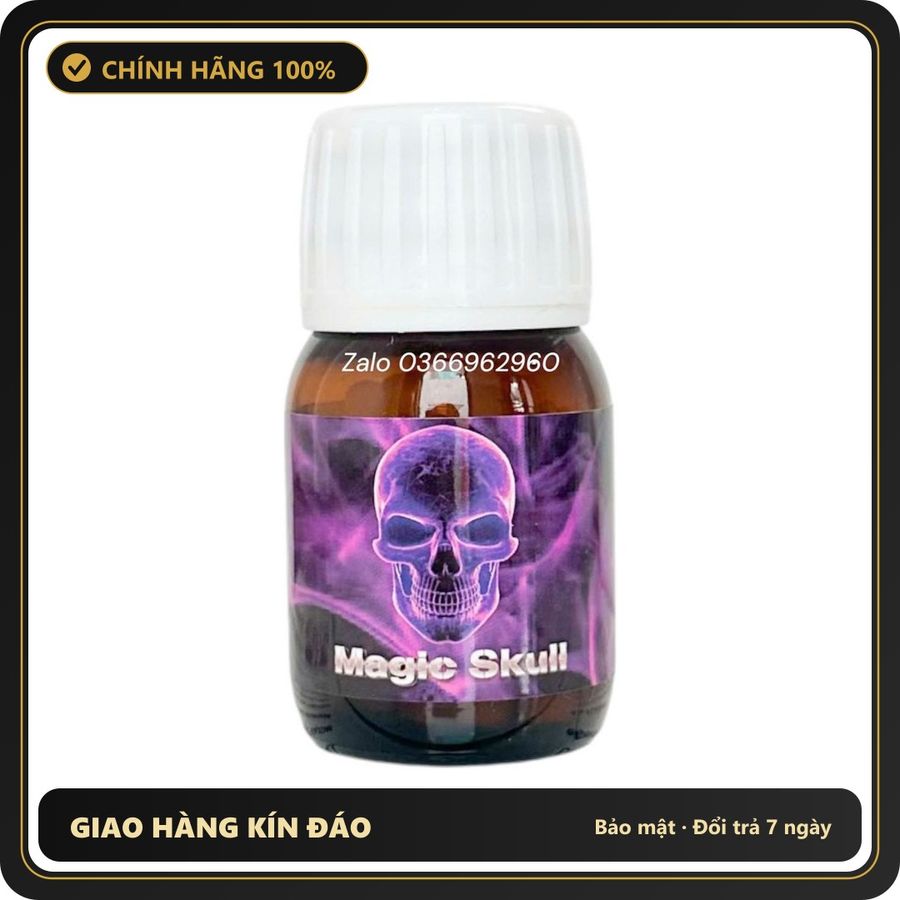 Popper Chính Hãng Tăng Cảm Xúc Cho Cuộc Yêu Popper khô đầu lâu Magic Skull hương thơm cực mạnh 30ml - Snapshop Chính Hãng