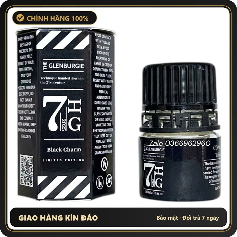 Popper Chính Hãng Tăng Cảm Xúc Cho Cuộc Yêu Popper Glenburgie 7 HG 20ml - Snapshop Chính Hãng