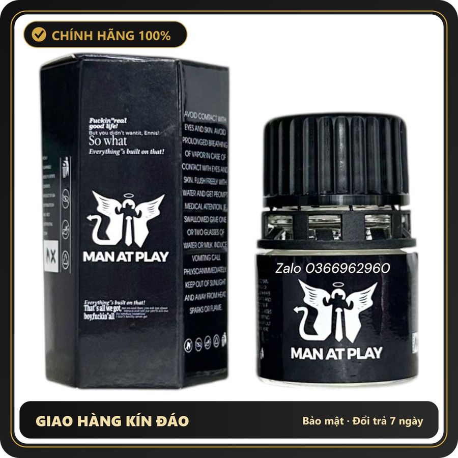 Popper Chính Hãng Tăng Cảm Xúc Cho Cuộc Yêu Popper Man At Play 20ml - Snapshop Chính Hãng