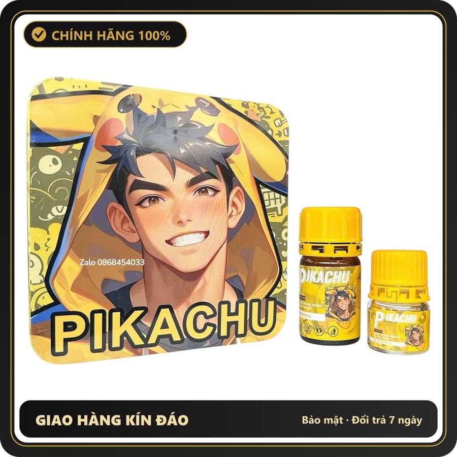 Popper Chính Hãng Tăng Cảm Xúc Cho Cuộc Yêu Popper Pikachu 60ml hàng nội địa cao cấp - Snapshop Chính Hãng