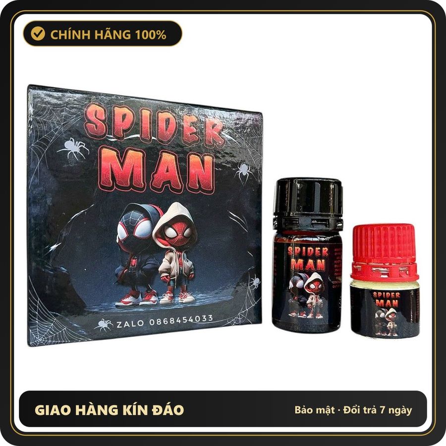 Popper Chính Hãng Tăng Cảm Xúc Cho Cuộc Yêu Popper Spider Man 60ml mạnh mẽ cho cả top bot - Snapshop Chính Hãng