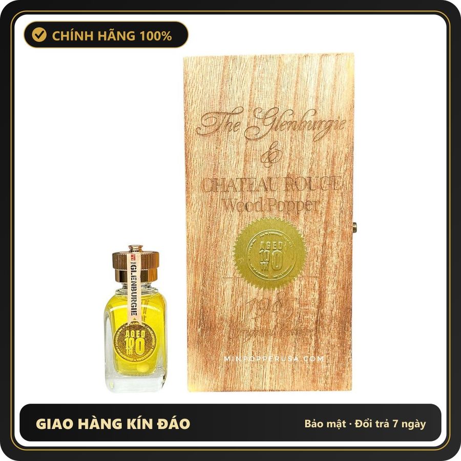 Tinh Dầu Hít Thư Giãn Dành Cho Người Lớn Popper hộp gỗ Glenburgie Aged 100TH cực mạnh 40ml - Snapshop Chính Hãng