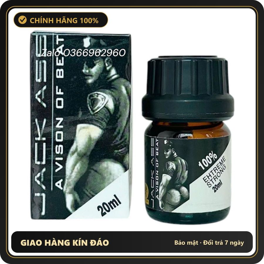 Popper Chính Hãng Tăng Cảm Xúc Cho Cuộc Yêu Popper Jack Ass cổ điển cực mạnh 20ml - Snapshop Chính Hãng