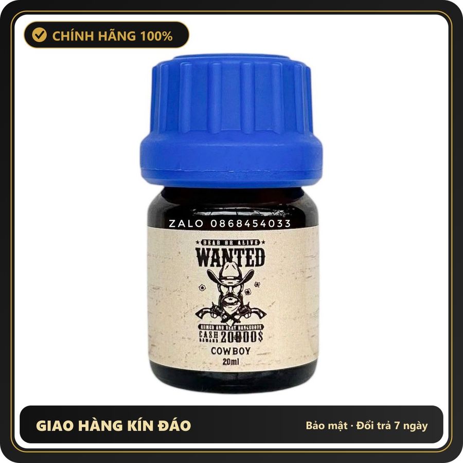 Popper Chính Hãng Tăng Cảm Xúc Cho Cuộc Yêu Popper Cowboy 20ml không nồng cực êm - Snapshop Chính Hãng