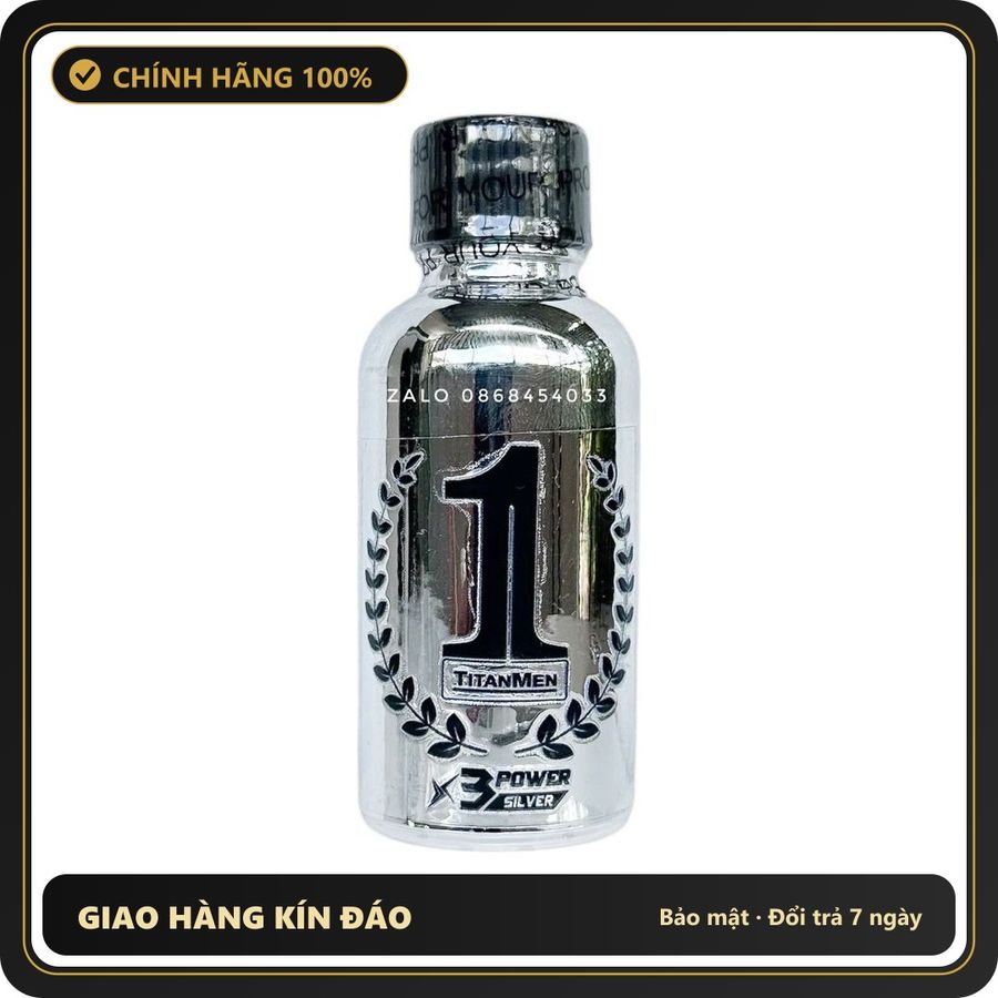 Tinh Dầu Hít Thư Giãn Dành Cho Người Lớn Popper Titanmen cao cấp phiên bản giới hạn 30ml Hàng Chuẩn - Snapshop Chính Hãng
