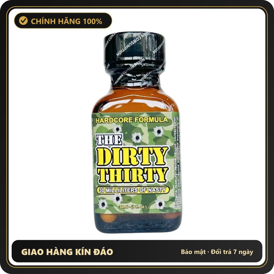 Popper Chính Hãng Tăng Cảm Xúc Cho Cuộc Yêu Popper The Dirty Thirty 30ml chính hãng (USA) - Snapshop Chính Hãng