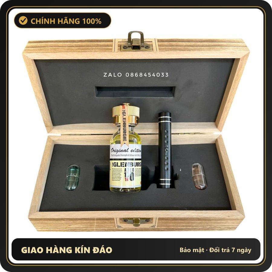 Popper Chính Hãng Tăng Cảm Xúc Cho Cuộc Yêu Popper hộp gỗ Glenburgie 30ml thơm nồng cực mạnh phiên bản mới nhất 2025 - Snapshop Chính Hãng