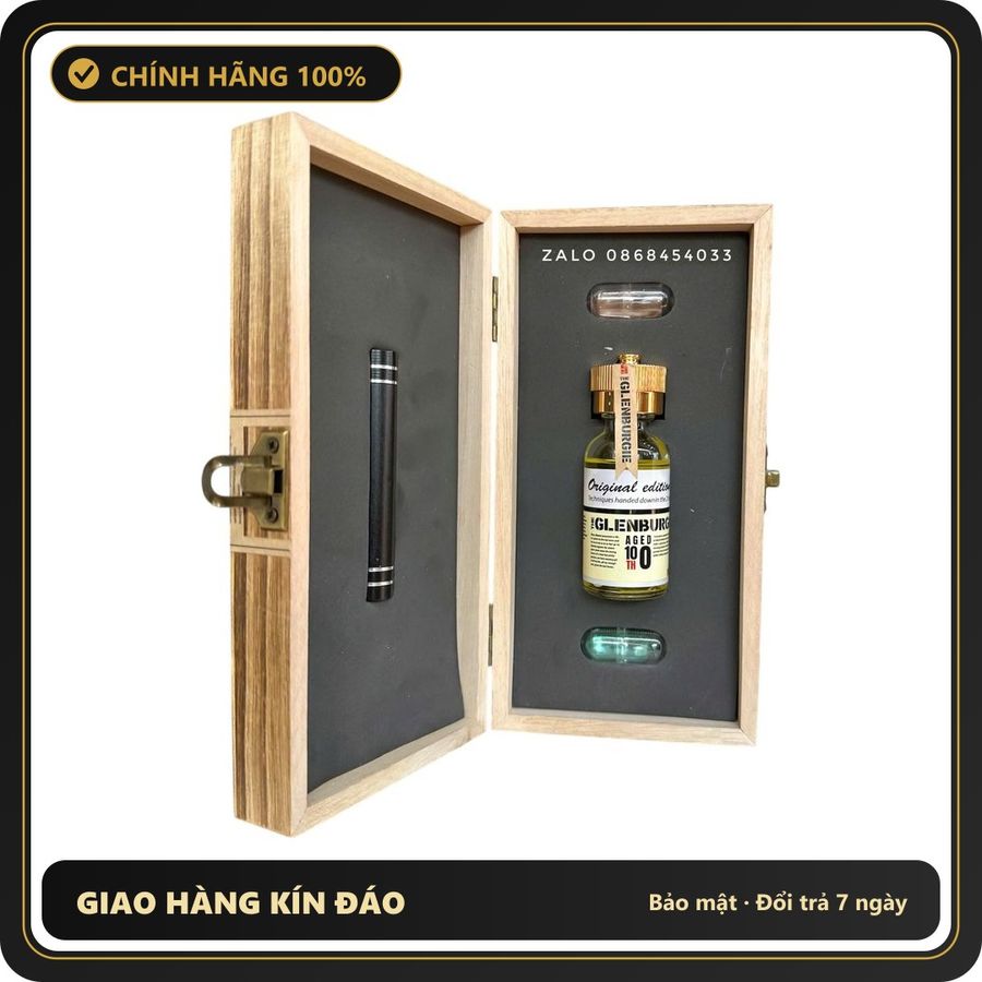 Tinh Dầu Hít Thư Giãn Dành Cho Người Lớn Popper hộp gỗ Glenburgie 30ml thơm nồng cực mạnh phiên bản mới nhất 2025 - Snapshop Chính Hãng
