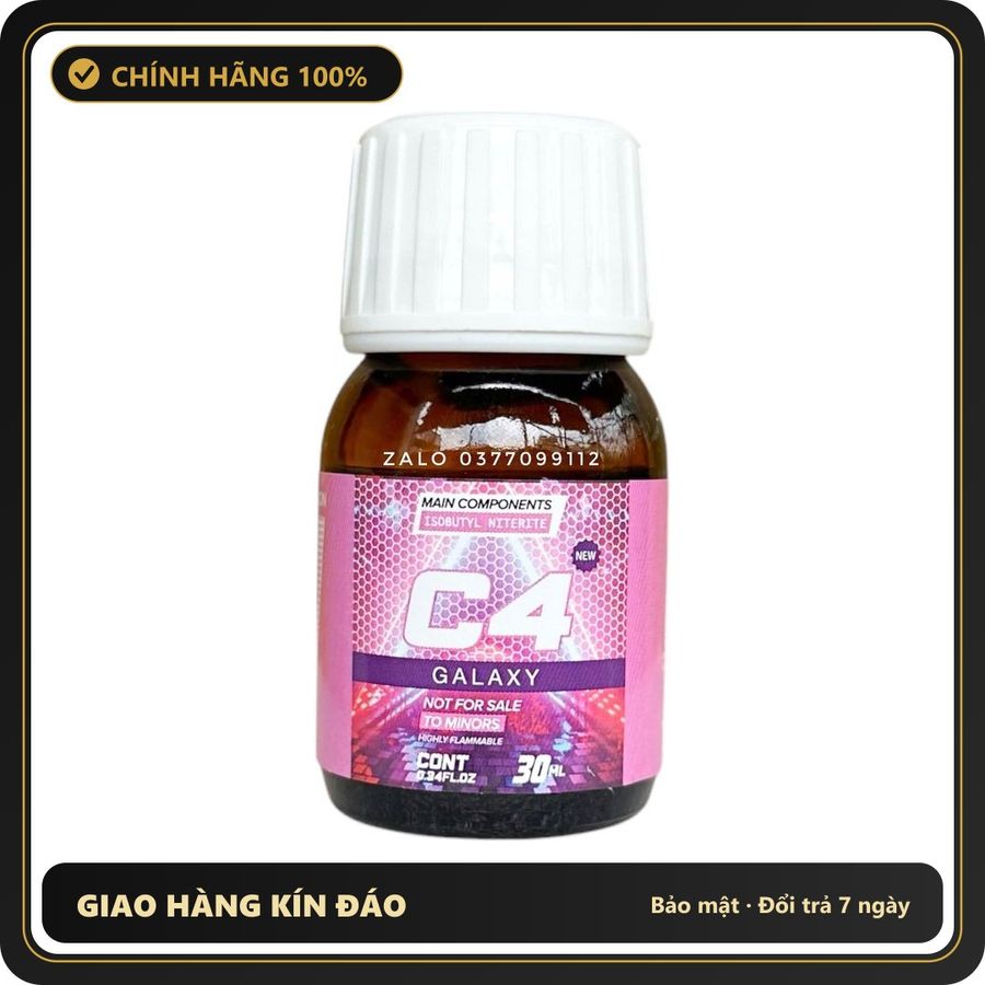 Popper Chính Hãng Tăng Cảm Xúc Cho Cuộc Yêu Popper C4 Galaxy 30ml mùi thơm tạo khoái cảm cao - Snapshop Chính Hãng