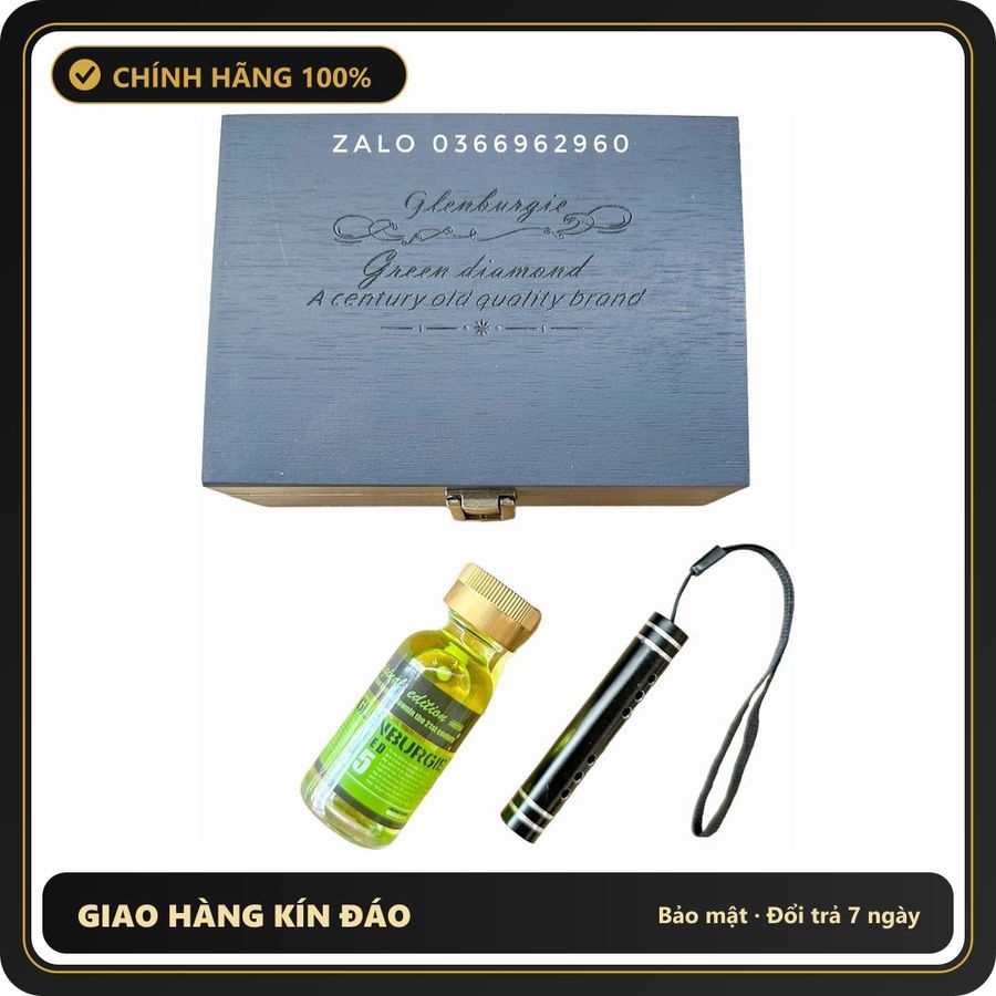 Tinh Dầu Hít Thư Giãn Dành Cho Người Lớn Popper hộp gỗ Glenburgie 30ml phiên bản mới nhất cực êm - Snapshop Chính Hãng