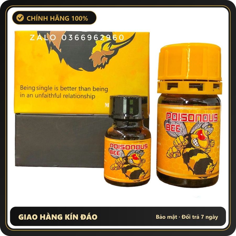 Popper Chính Hãng Tăng Cảm Xúc Cho Cuộc Yêu Popper Ong Bắp cày Poisonous Bee 50ml - Snapshop Chính Hãng