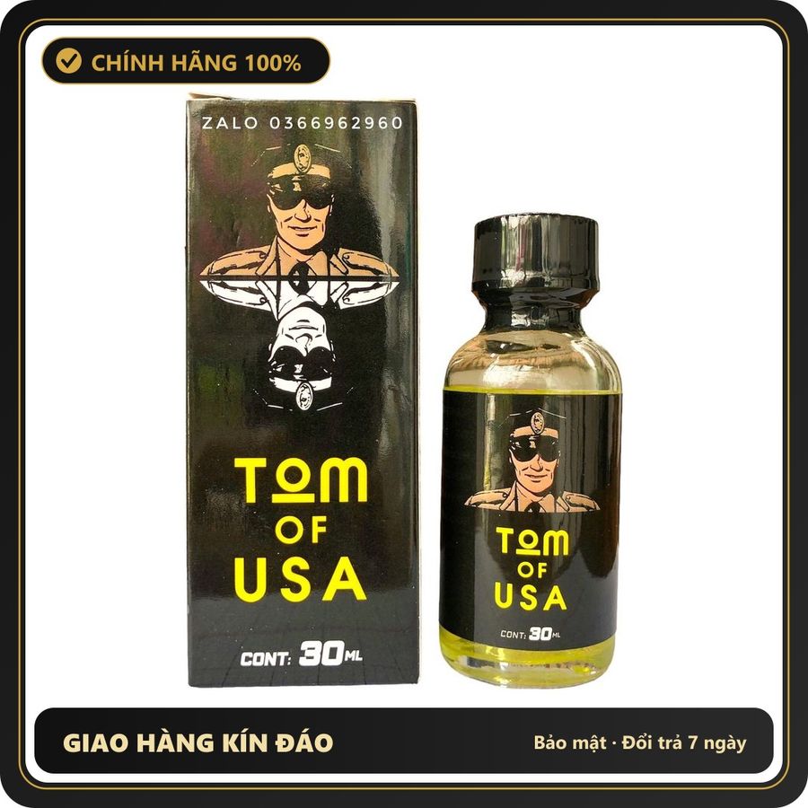 Popper Chính Hãng Tăng Cảm Xúc Cho Cuộc Yêu Popper Tom of USA hương thơm bạc hà the mát 30ml - Snapshop Chính Hãng