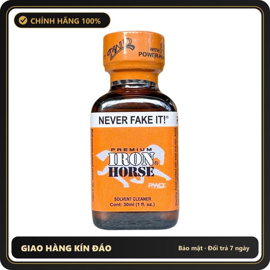 Popper Chính Hãng Tăng Cảm Xúc Cho Cuộc Yêu Popper Iron Horse 30ml chính hãng PWD (USA) - Snapshop Chính Hãng