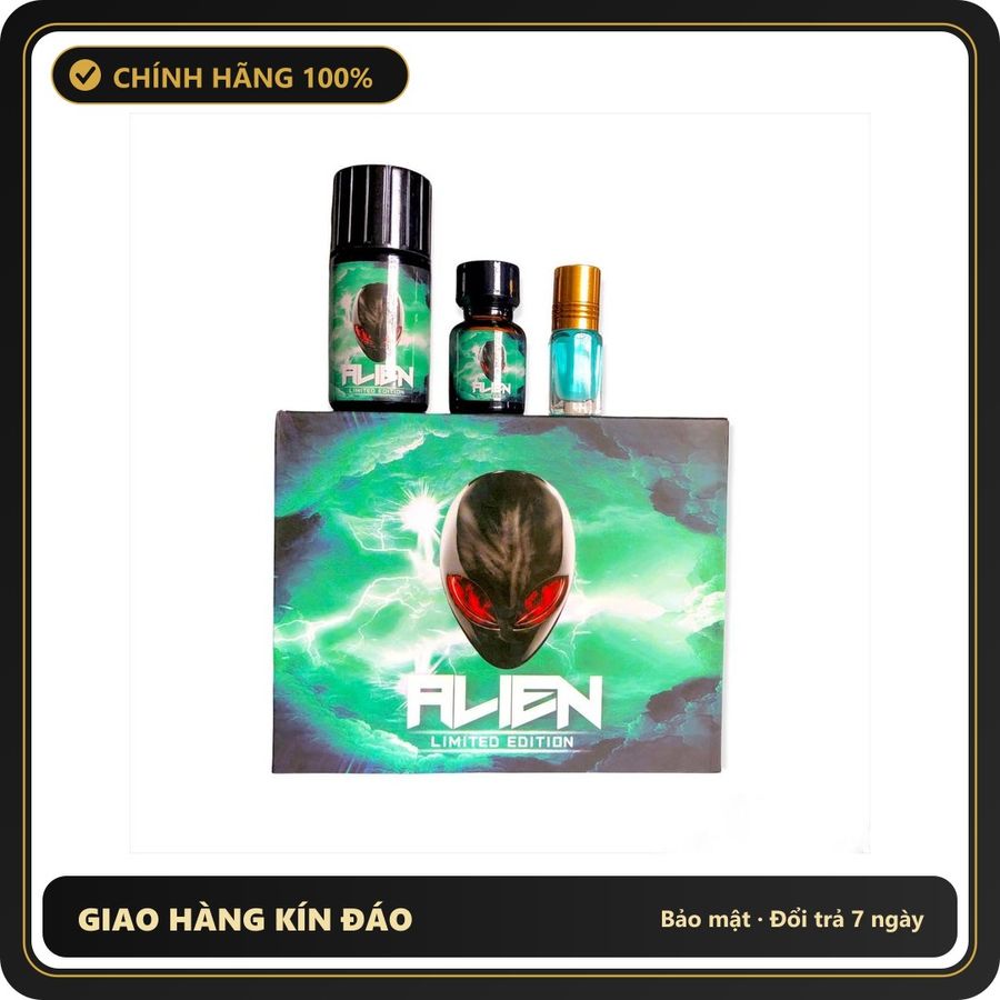 Tinh Dầu Hít Thư Giãn Dành Cho Người Lớn Popper Alien set cao cấp 50ml mẫu mới độ mạnh nâng cấp (Tặng kèm dung dịch giảm đau ass) - Snapshop Chính Hãng