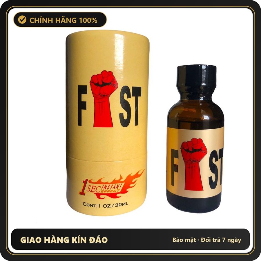 Popper Chính Hãng Tăng Cảm Xúc Cho Cuộc Yêu Popper Fist vàng 30ml - Snapshop Chính Hãng