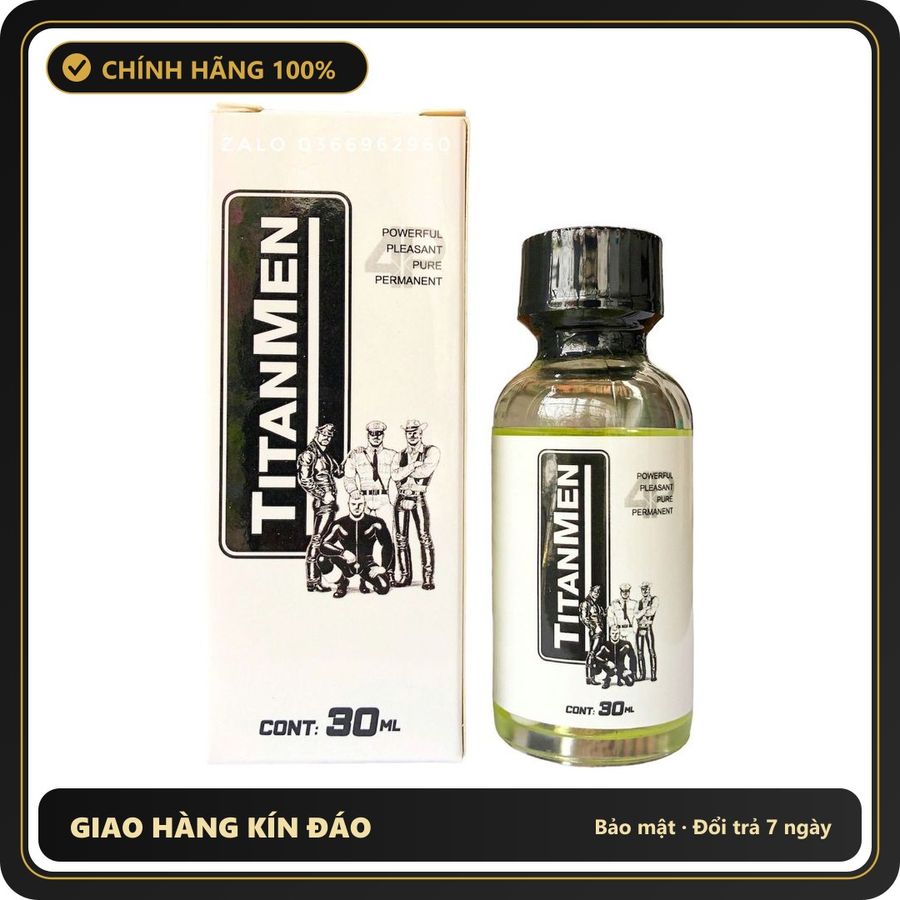 Popper Chính Hãng Tăng Cảm Xúc Cho Cuộc Yêu Popper Titanmen hương thơm 30ml (Mới) - Snapshop Chính Hãng