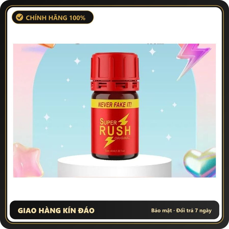 Popper Chính Hãng Tăng Cảm Xúc Cho Cuộc Yêu Popper Super Rush Original Red Label 40ml PWD USA Chính Hãng - Snapshop Chính Hãng