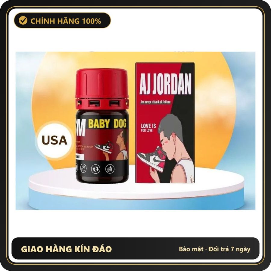 Popper Chính Hãng Tăng Cảm Xúc Cho Cuộc Yêu Popper Baby Dog BDSM 40ml - Slave Dog Ngửi Giày Chủ Nhân Phê Dại - Snapshop Chính Hãng