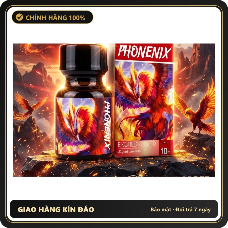 Popper Chính Hãng Tăng Cảm Xúc Cho Cuộc Yêu Popper Phonenix 10ml USA | Bot Nuốt Cỡ Khủng Không Đau - Snapshop Chính Hãng