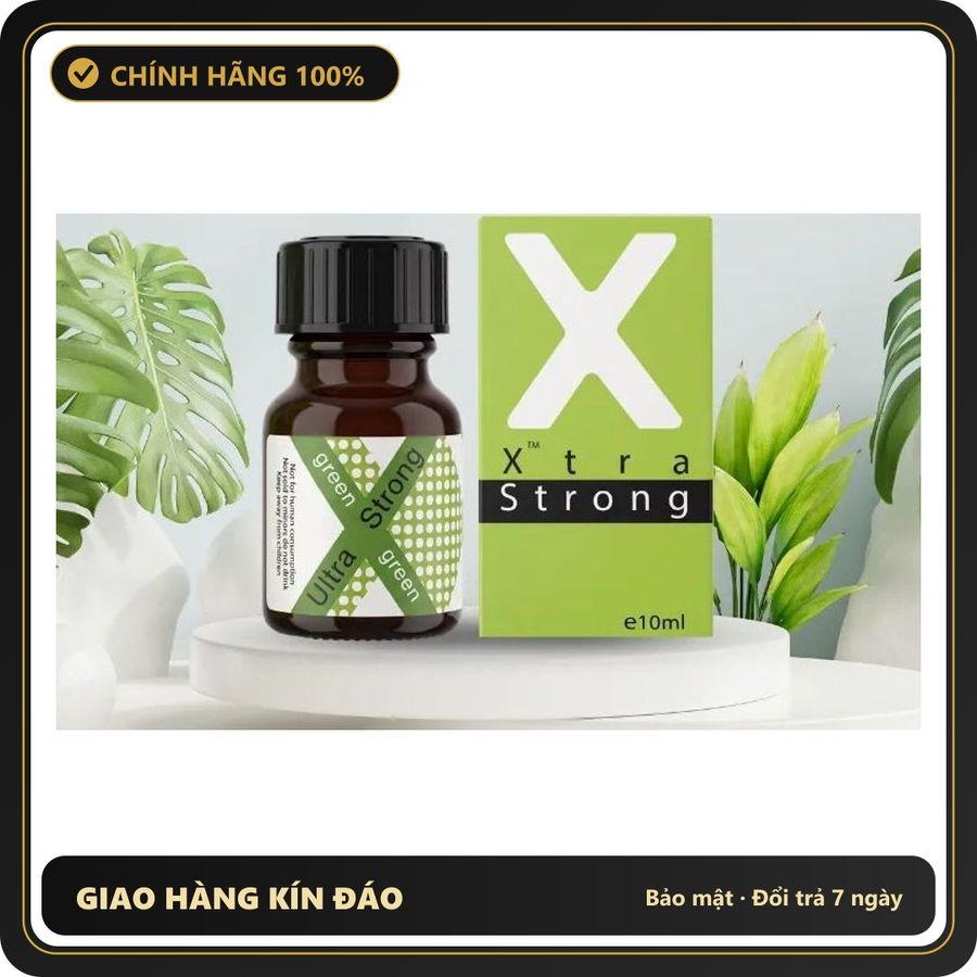 Popper Chính Hãng Tăng Cảm Xúc Cho Cuộc Yêu Popper X Green Ultra Strong 10ml Thảo Mộc Tự Nhiên Cho Bot - Snapshop Chính Hãng