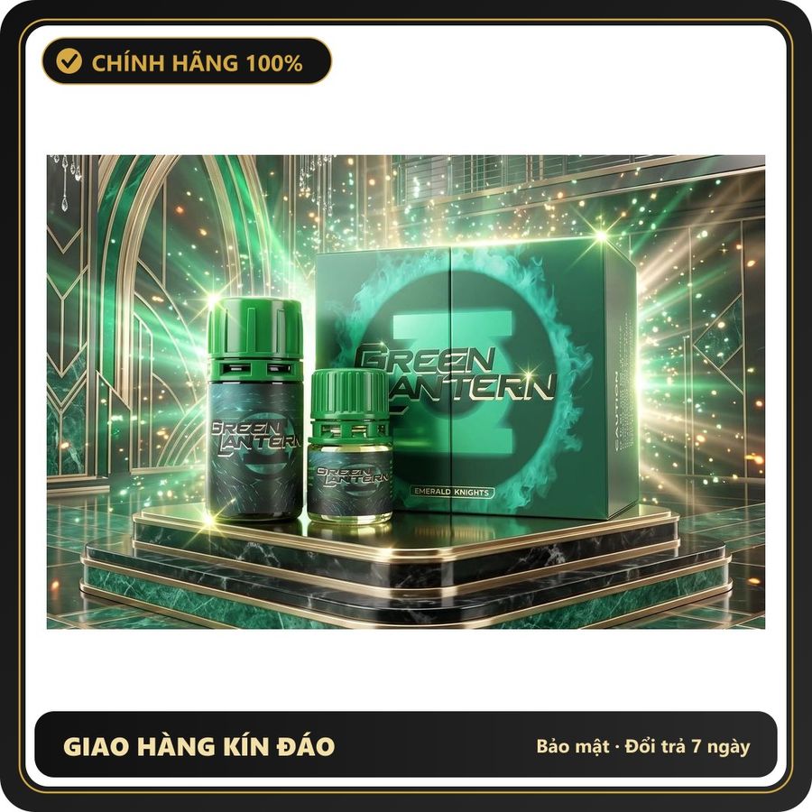 Popper Chính Hãng Tăng Cảm Xúc Cho Cuộc Yêu Combo Popper Green Lantern Hộp Sức Mạnh Độc Quyền Cao Cấp Mỹ - Snapshop Chính Hãng