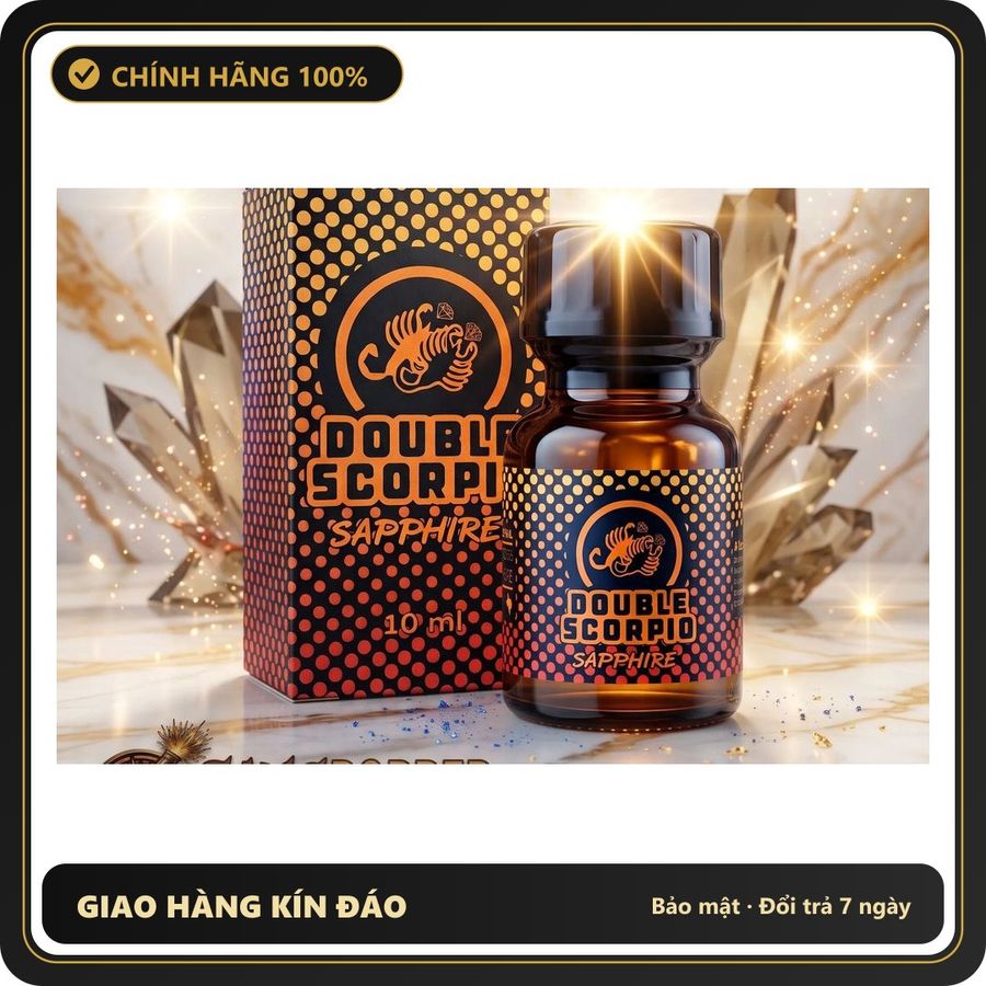 Tinh Dầu Hít Thư Giãn Dành Cho Người Lớn Popper Double Scorpio Sapphire 10ml Chính Hãng - Cực Êm Cho Bot - Snapshop Chính Hãng
