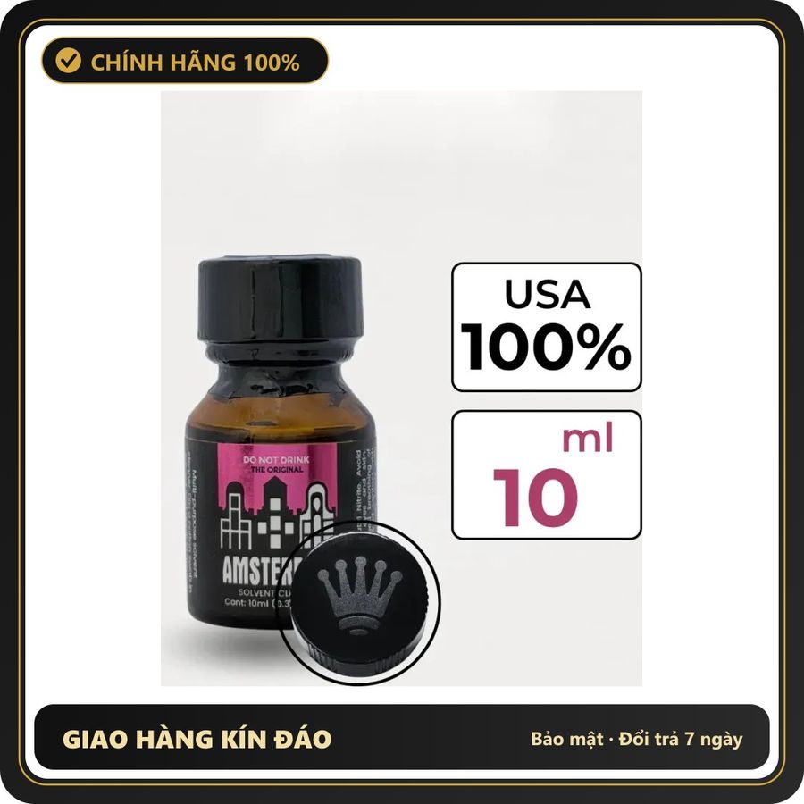 Tinh Dầu Hít Thư Giãn Dành Cho Người Lớn Popper Amsterdam 10ml Hàng Chuẩn - Snapshop Chính Hãng
