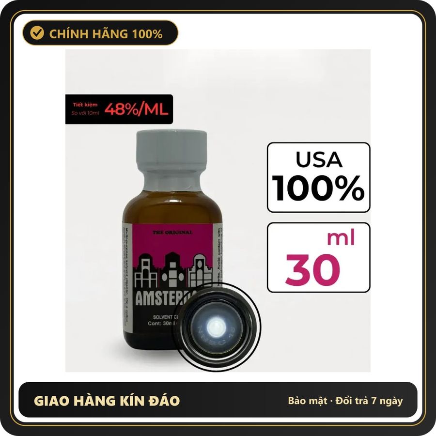Popper Chính Hãng Tăng Cảm Xúc Cho Cuộc Yêu Popper Amsterdam 30ml - Snapshop Chính Hãng
