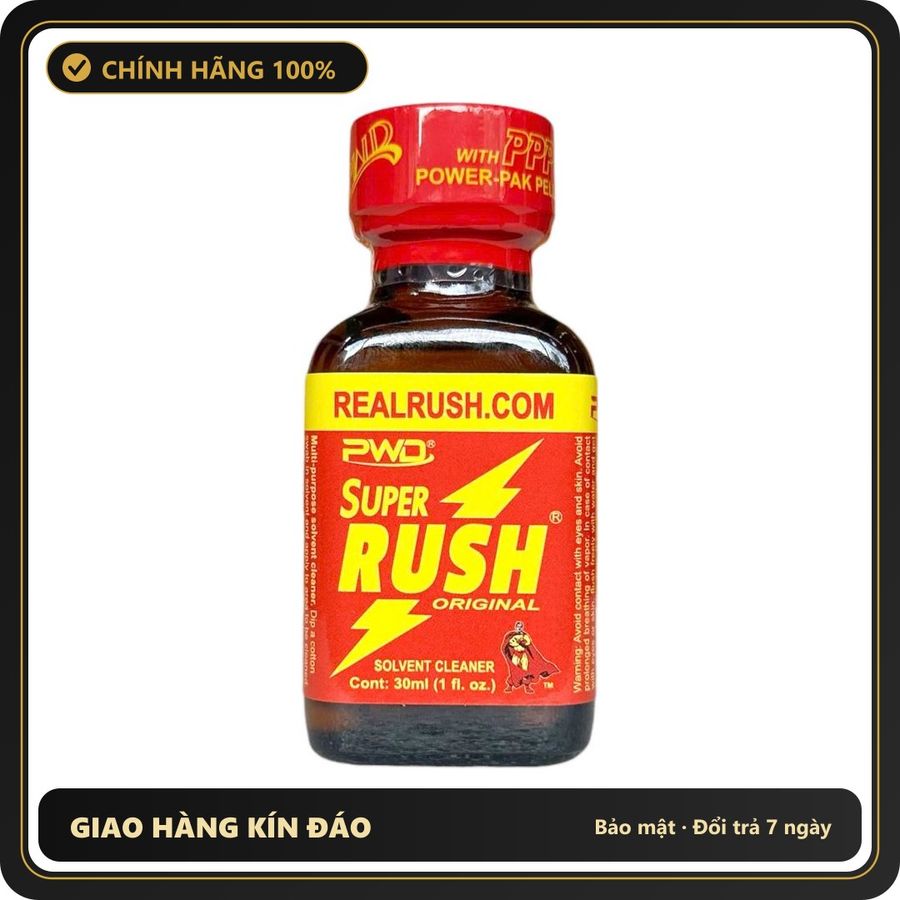 Popper Chính Hãng Tăng Cảm Xúc Cho Cuộc Yêu Popper Super Rush 30ml chính hãng PWD (USA) - Snapshop Chính Hãng