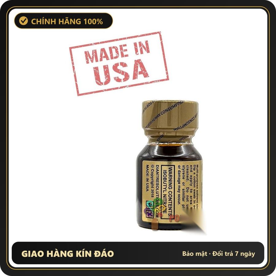 Tinh Dầu Hít Thư Giãn Dành Cho Người Lớn Poppers Amsterdam GOLD LABEL 10ml | MADE IN USA - Snapshop Chính Hãng