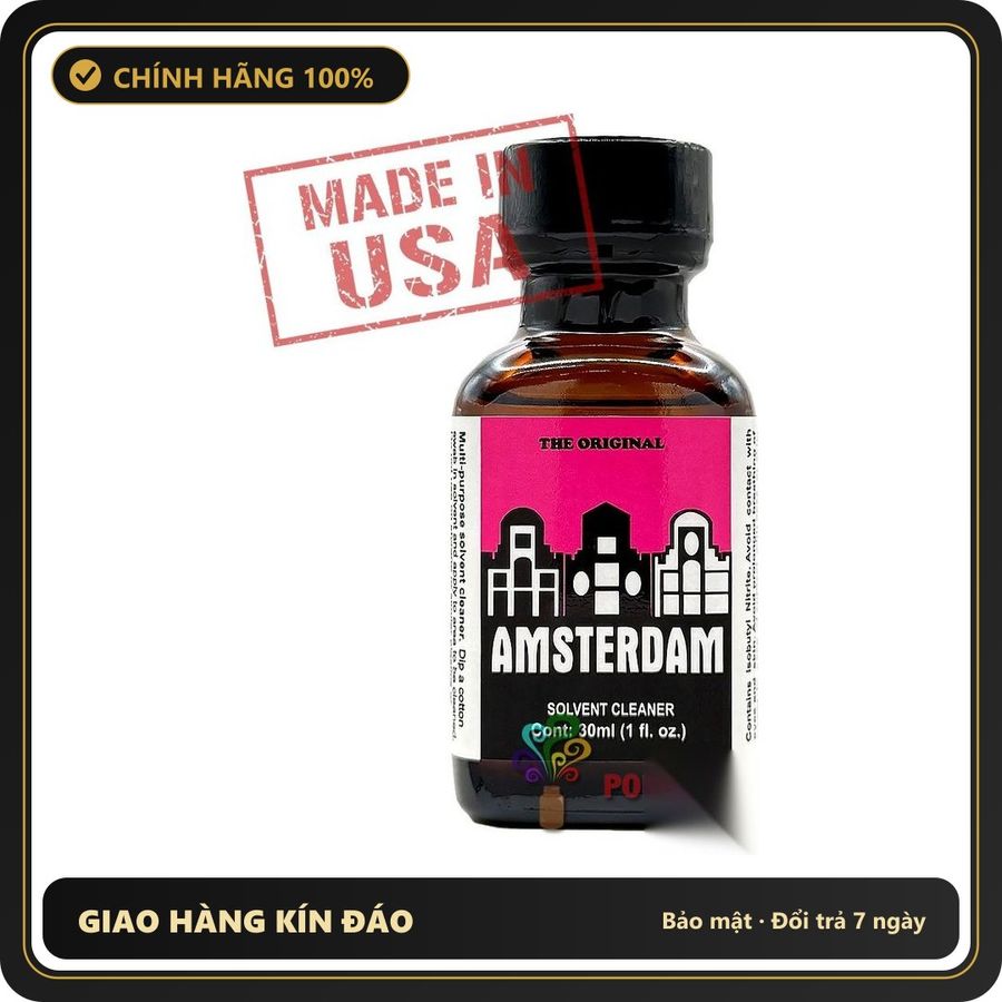 Popper Chính Hãng Tăng Cảm Xúc Cho Cuộc Yêu Poppers Amsterdam ORIGINAL 30ml chính hãng | MADE IN USA - Snapshop Chính Hãng
