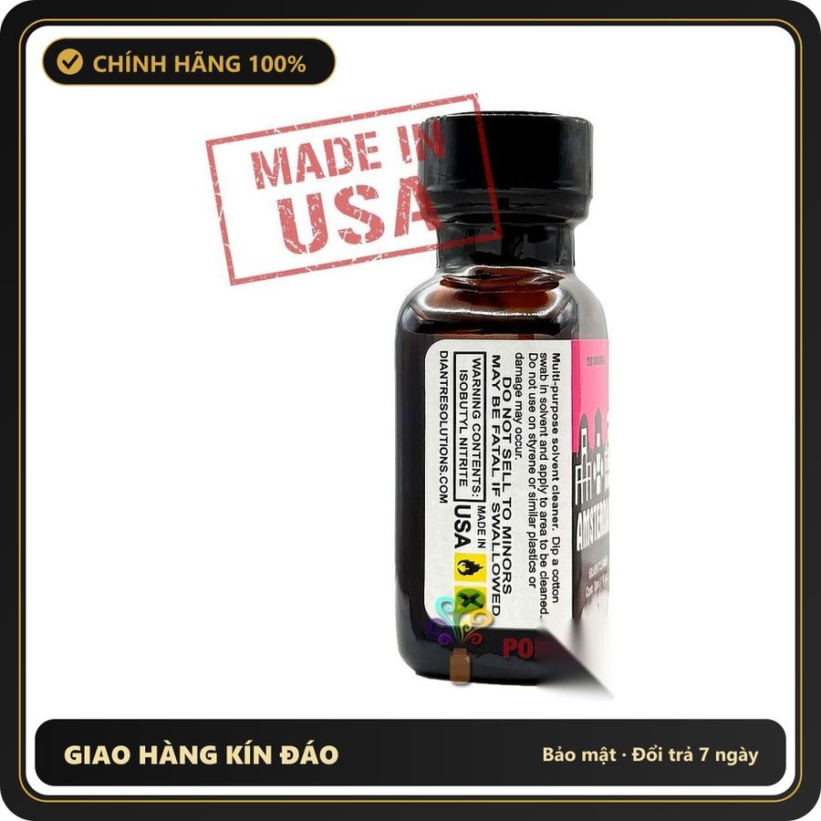 Tinh Dầu Hít Thư Giãn Dành Cho Người Lớn Poppers Amsterdam ORIGINAL 30ml chính hãng | MADE IN USA - Snapshop Chính Hãng