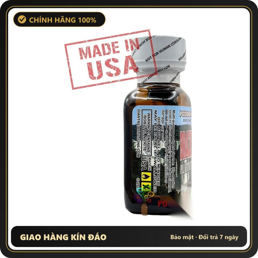 Popper Chính Hãng Tăng Cảm Xúc Cho Cuộc Yêu Brazil PLATINUM Poppers 30ml chính hãng | MADE IN USA - Snapshop Chính Hãng