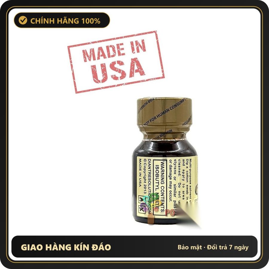 Tinh Dầu Hít Thư Giãn Dành Cho Người Lớn Poppers English GOLD Premium 10ml | MADE IN USA - Snapshop Chính Hãng