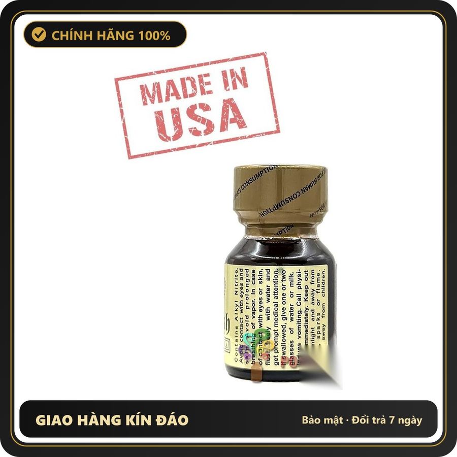 Popper Nhập Khẩu Giúp Thả Lỏng Và Dễ Chịu Poppers English GOLD Premium 10ml | MADE IN USA - Snapshop Chính Hãng