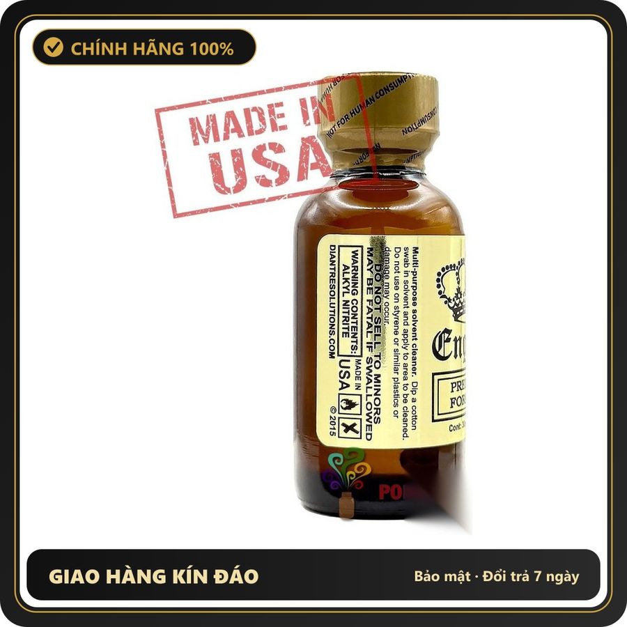 Tinh Dầu Hít Thư Giãn Dành Cho Người Lớn Poppers English GOLD Premium 30ml | MADE IN USA - Snapshop Chính Hãng