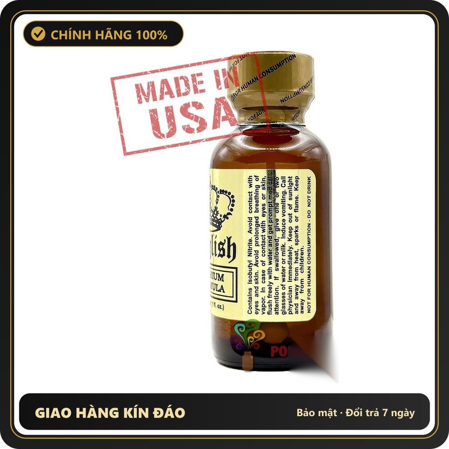 Popper Nhập Khẩu Giúp Thả Lỏng Và Dễ Chịu Poppers English GOLD Premium 30ml | MADE IN USA - Snapshop Chính Hãng