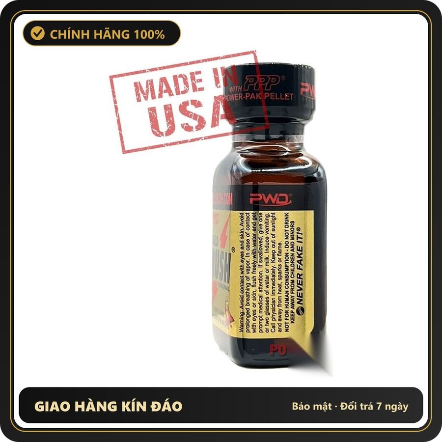 Popper Nhập Khẩu Giúp Thả Lỏng Và Dễ Chịu Rush GOLD Poppers 30ml chính hãng PWD | MADE IN USA - Snapshop Chính Hãng