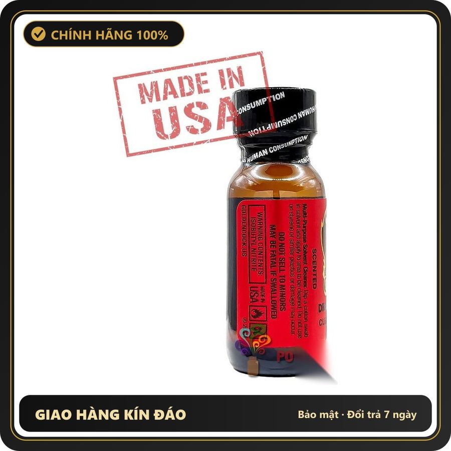 Popper Chính Hãng Tăng Cảm Xúc Cho Cuộc Yêu Poppers Golden Cock DRAGON’S BLOOD 15ml - Scented | MADE IN USA - Snapshop Chính Hãng