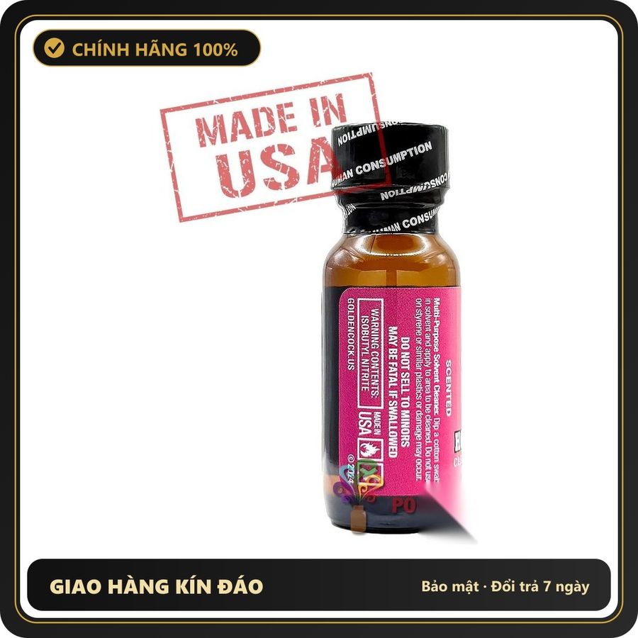 Popper Chính Hãng Tăng Cảm Xúc Cho Cuộc Yêu Poppers Golden Cock HOG WATER 15ml - Scented | MADE IN USA - Snapshop Chính Hãng