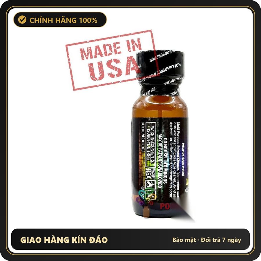 Popper Chính Hãng Tăng Cảm Xúc Cho Cuộc Yêu Poppers Golden Cock JACK HAMMER 15ml - Scented | MADE IN USA - Snapshop Chính Hãng