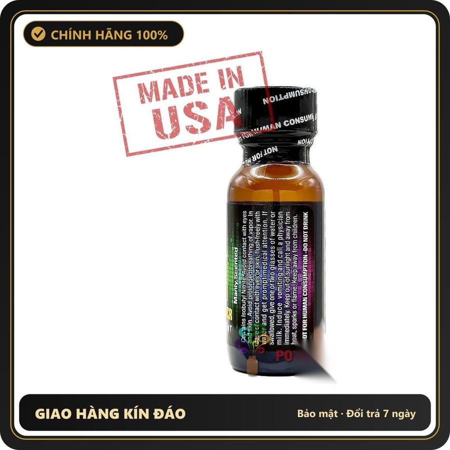 Tinh Dầu Hít Thư Giãn Dành Cho Người Lớn Poppers Golden Cock JACK HAMMER 15ml - Scented | MADE IN USA - Snapshop Chính Hãng